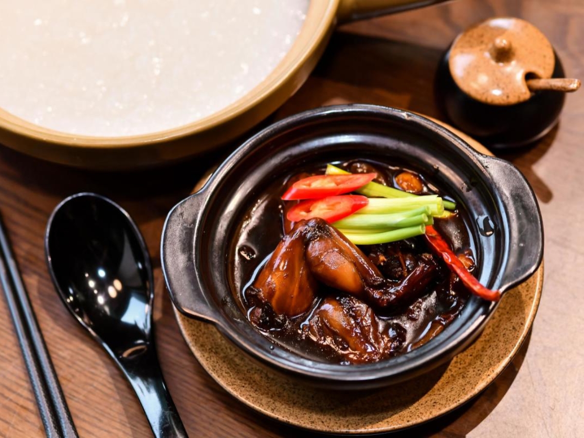 Cháo ếch Singapore với hương vị đậm đà, dậy mùi thơm đặc trưng