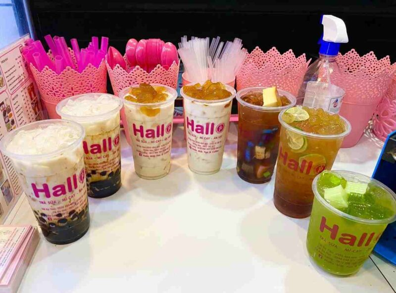 Những ly nước bắt mắt tại Hallo Milk Tea & Coffee
