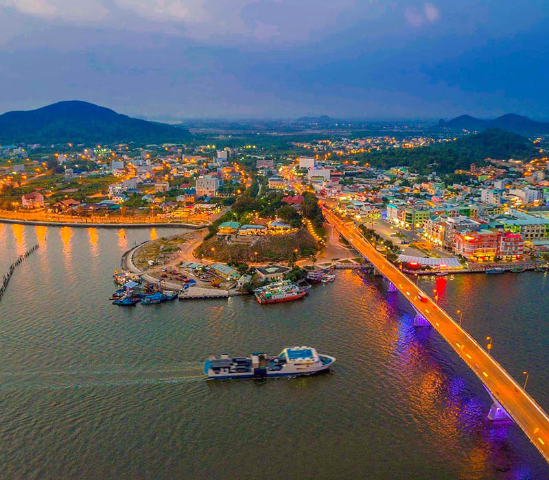 Không gian yên bình của vùng biển Rạch Giá
