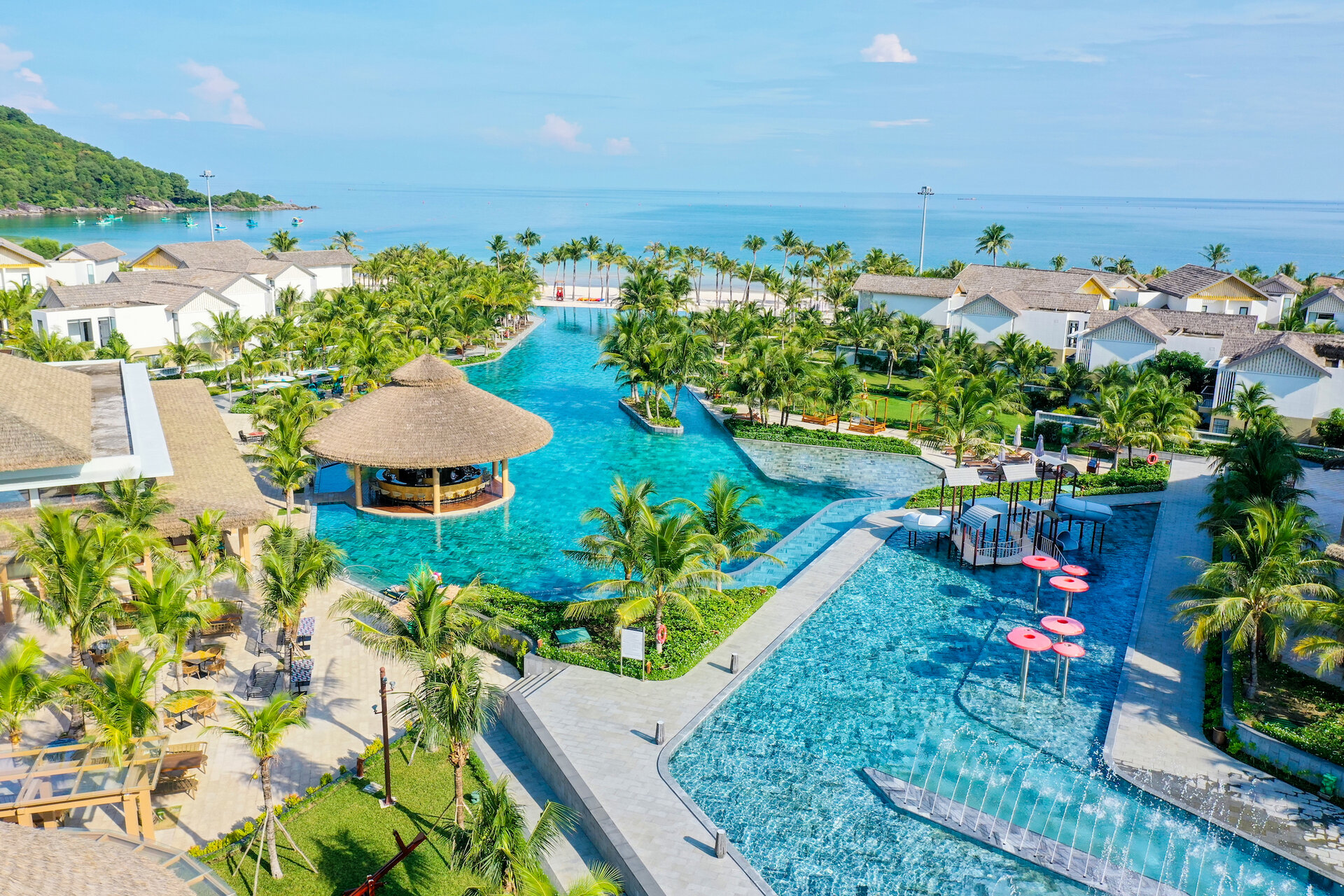 Khu nghỉ dưỡng sở hữu 375 căn biệt thự với sáu lựa chọn diện tích khác nhau, dao động từ 124 m² đến 414 m²