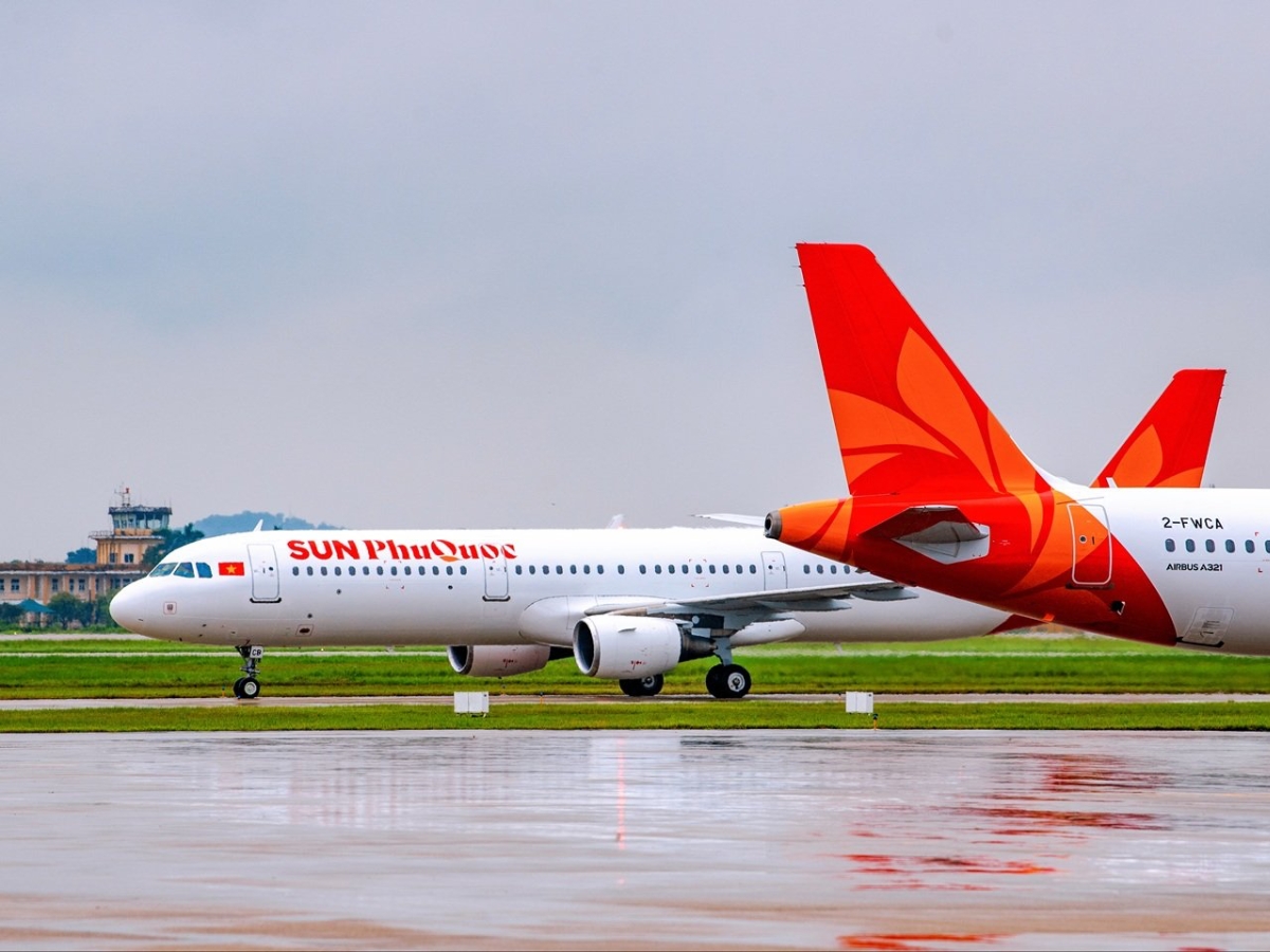 Hình ảnh tàu bay Airbus A321CEO của Sun PhuQuoc Airways