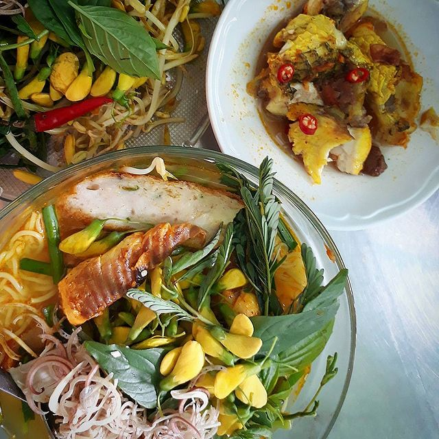 Bún cá Châu Đốc sở hữu hương vị đậm đà