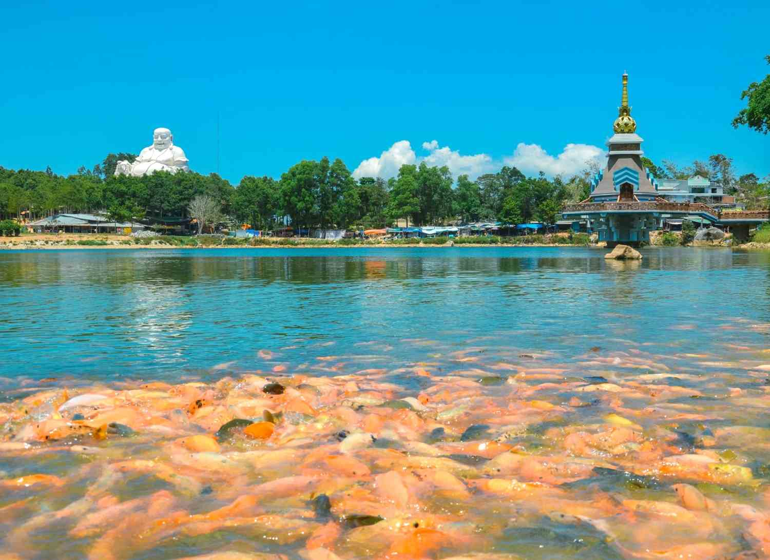 Không gian yên bình của hồ Thủy Liêm