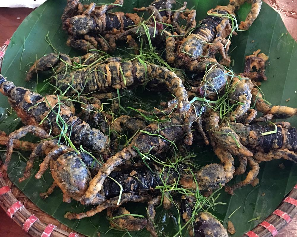 Bò cạp Bảy Núi là món ăn độc đáo của người dân Khmer xứ Thất Sơn