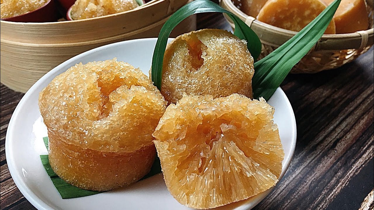 Bánh bò thốt nốt mềm ẩm làm siêu lòng bao thực khách gần xa đến với An Giang