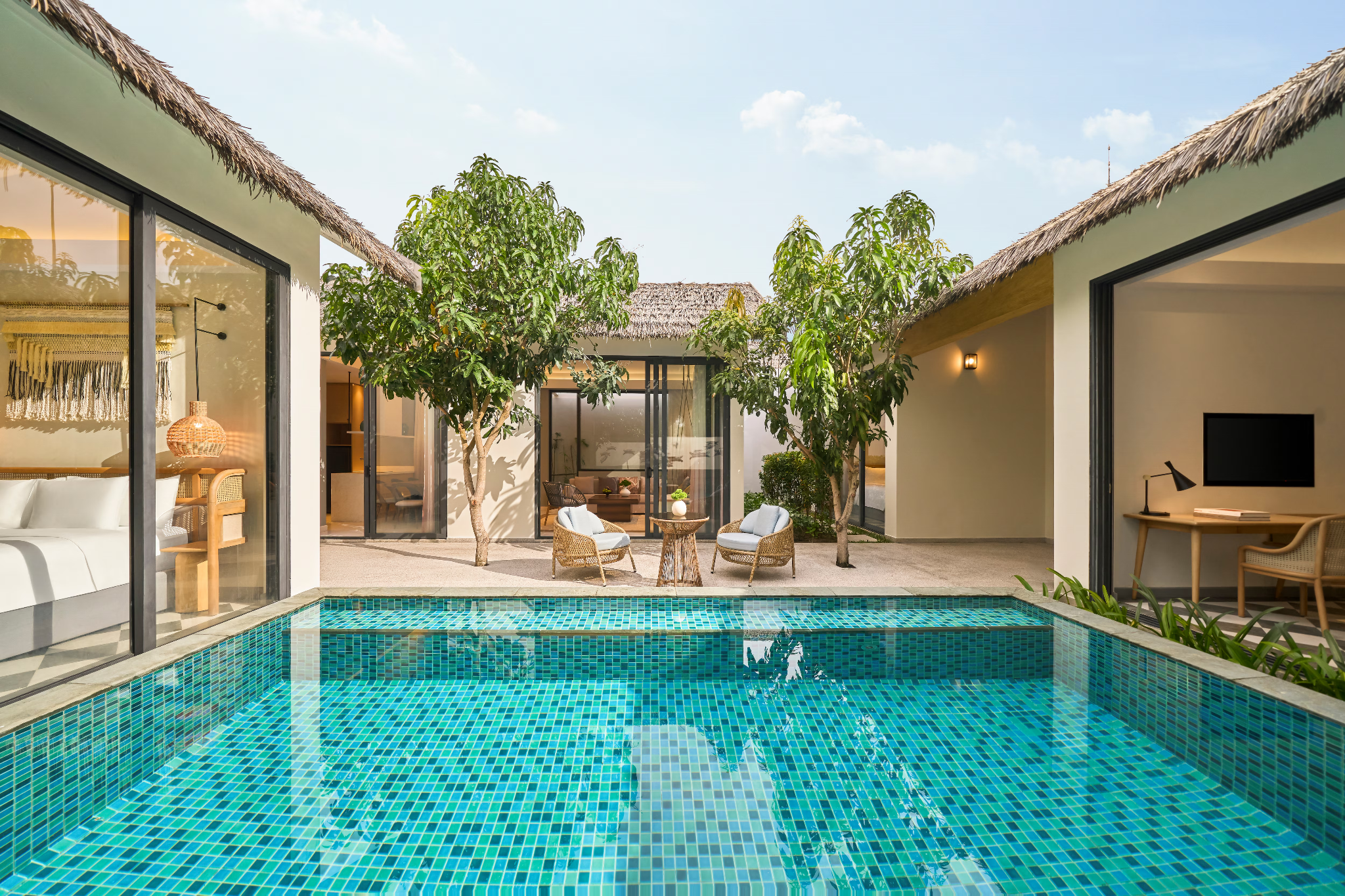 Biệt thự hồ bơi riêng tại New World Phu Quoc Resort mang đến kỳ nghỉ riêng tư và thư giãn. (Nguồn: Sưu tầm)