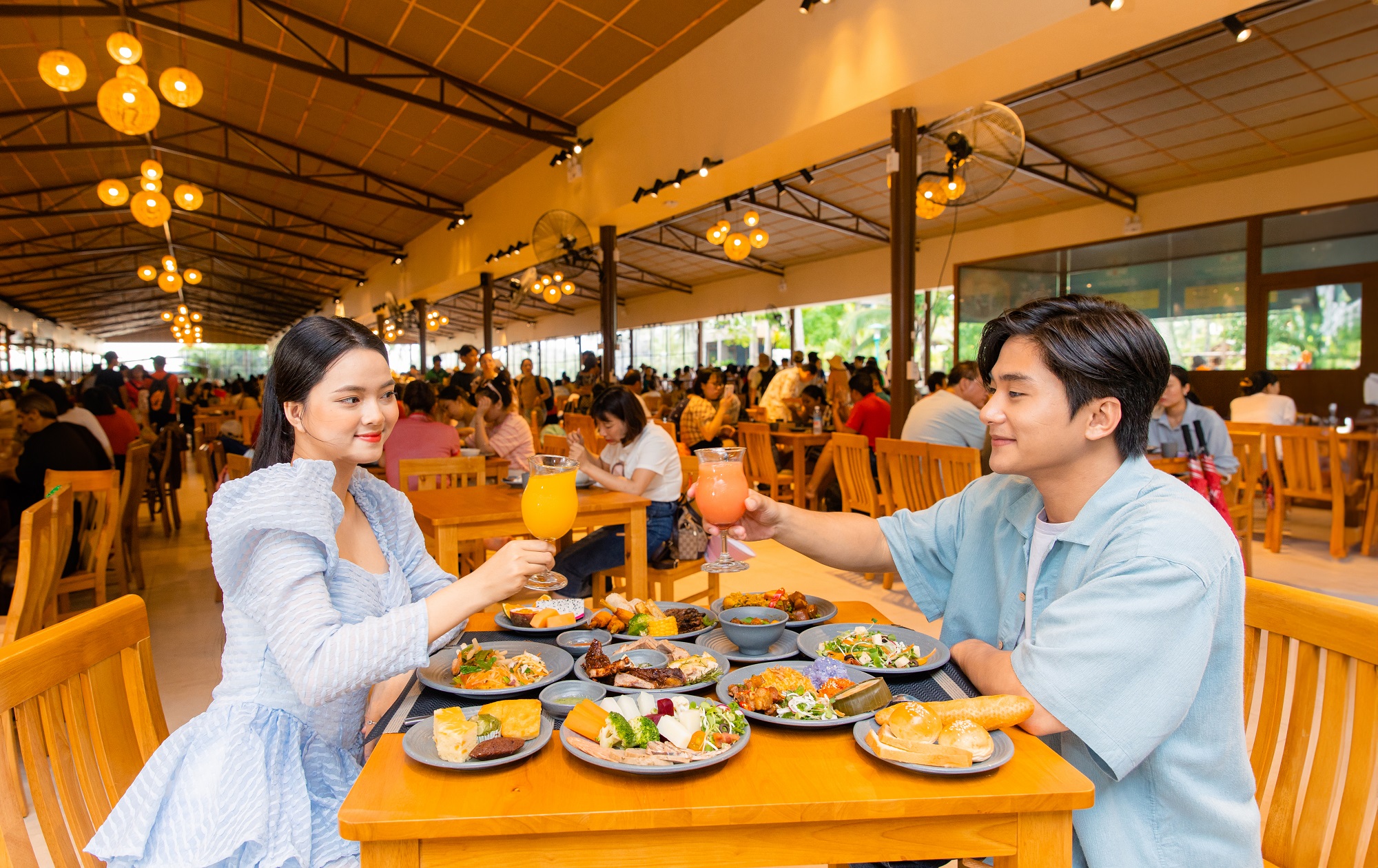 Nhà hàng buffet mango là tọa độ không thể bỏ qua khi đến Hòn Thơm. (Ảnh: Sưu tầm)