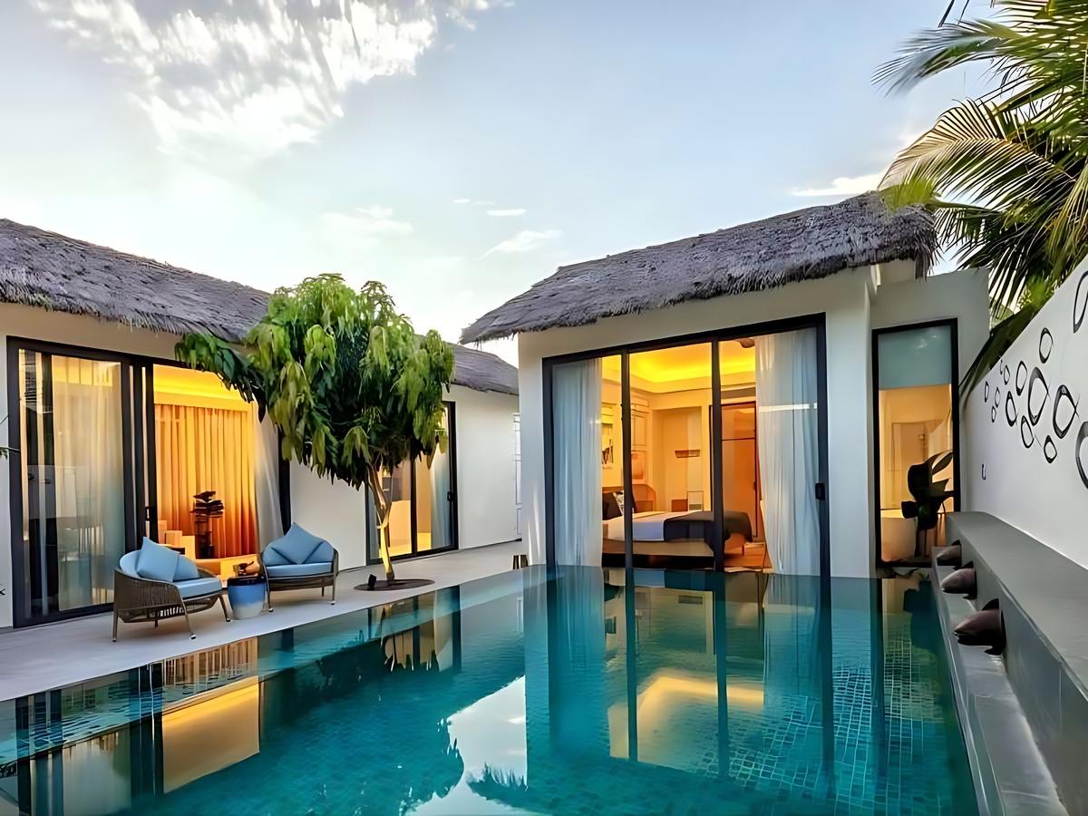 Villa New World Phu Quoc với không gian xanh