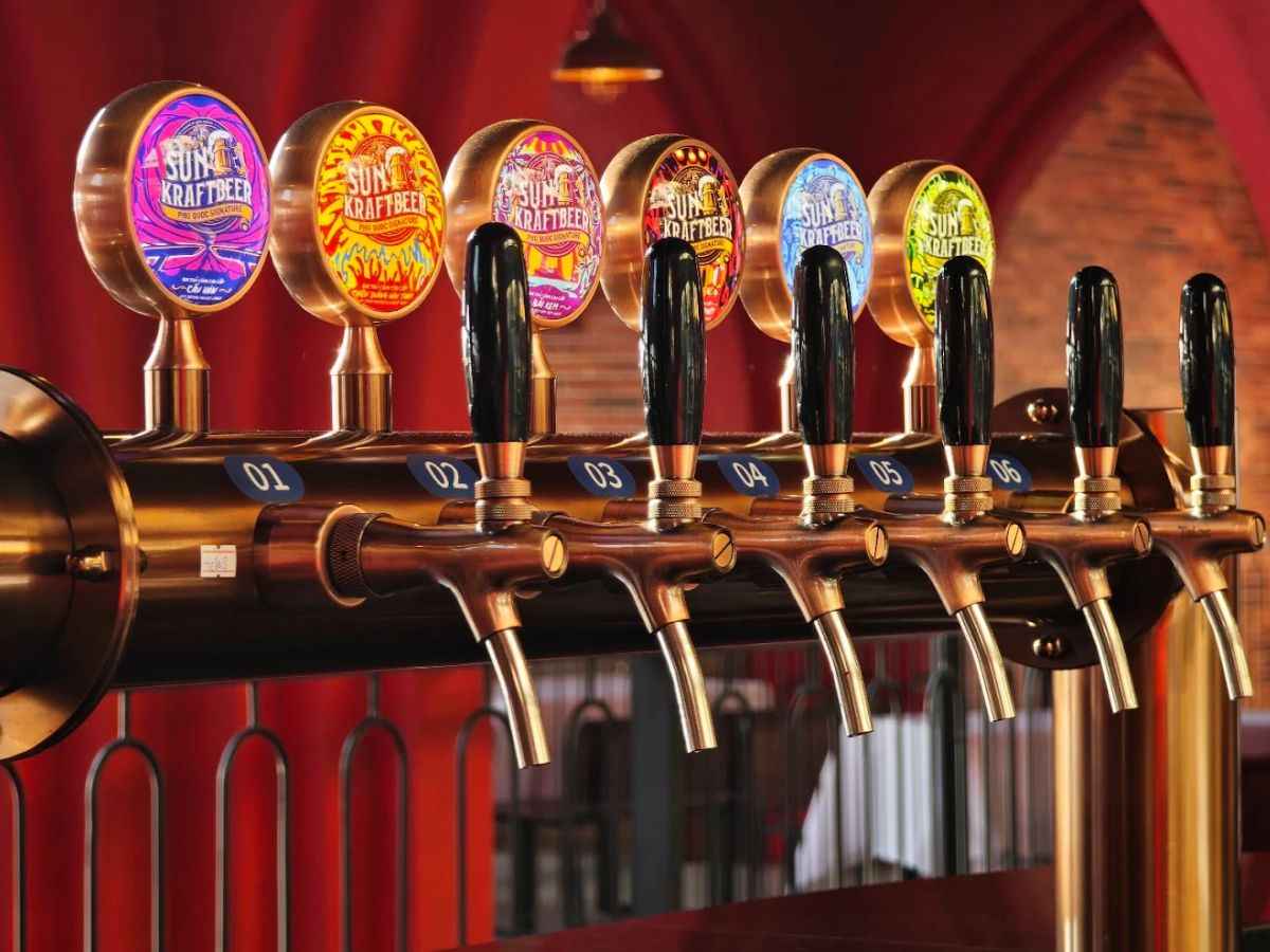 Hệ thống bia Sun KraftBeer tại Phu Quoc Brew House