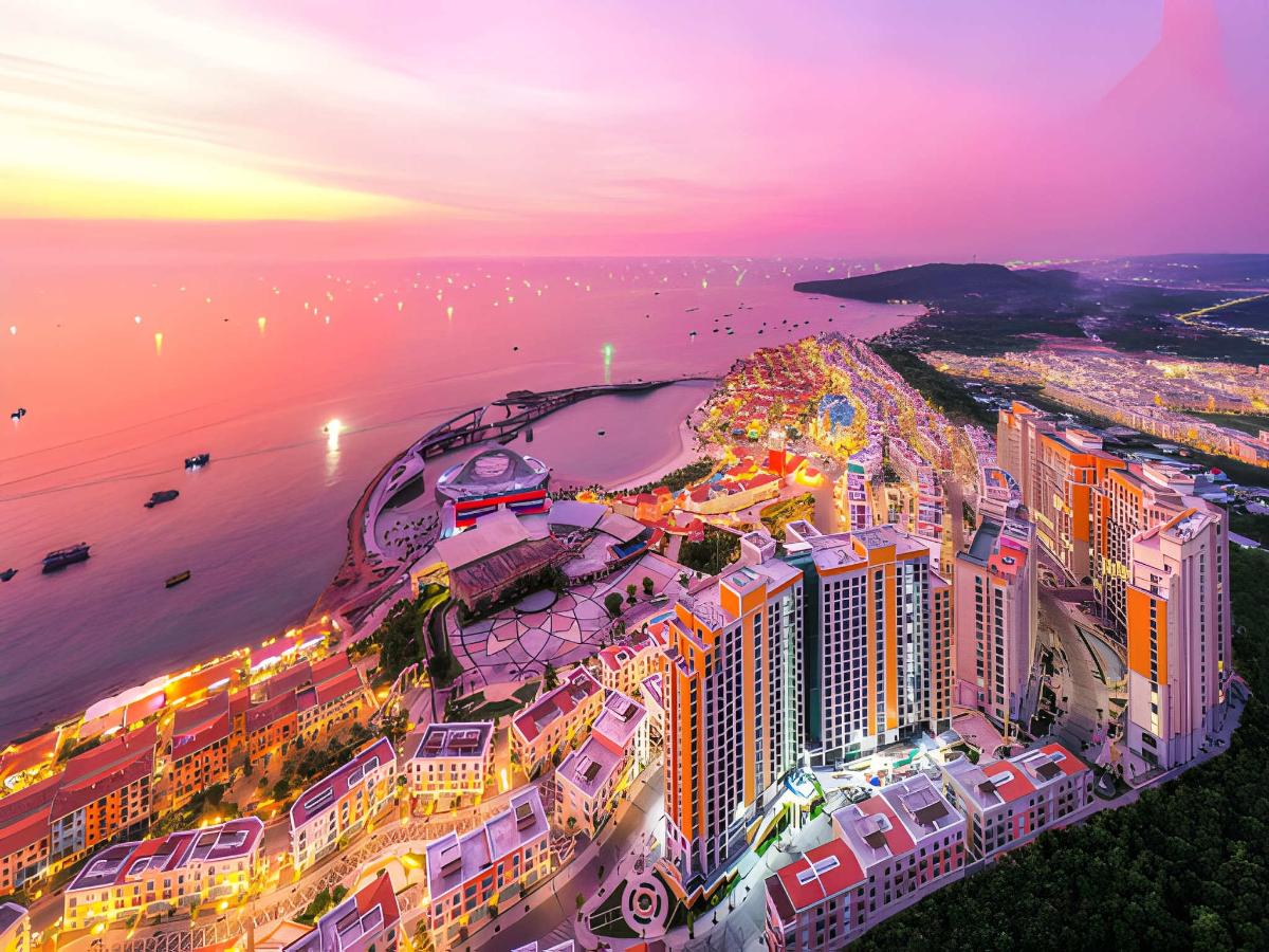 Biển Phú Quốc yên tĩnh giữa ánh tím hoàng hôn