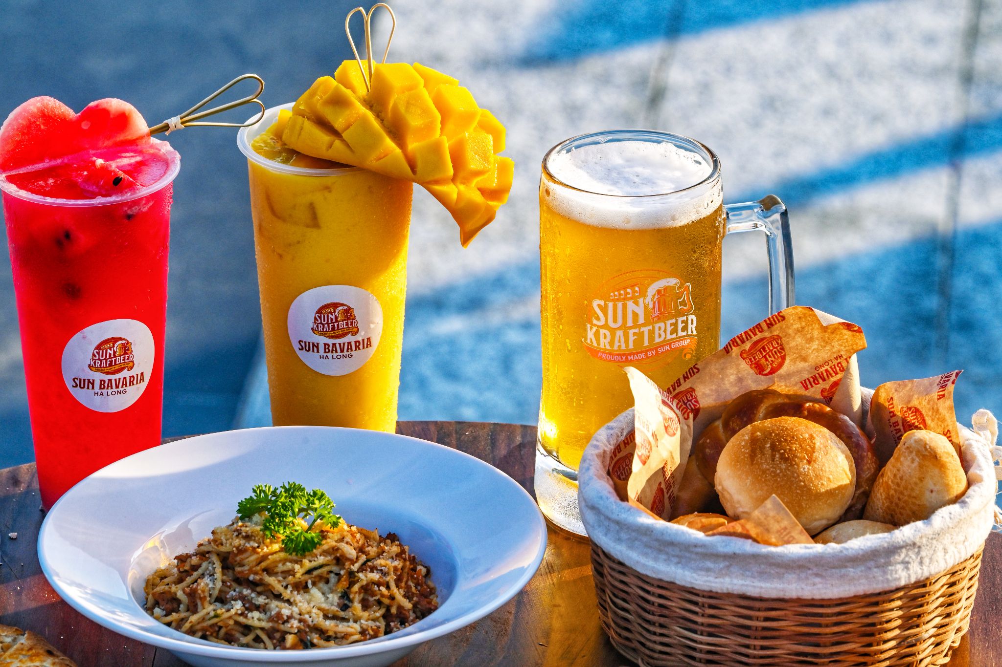 Bia thủ công ở nhà hàng Sun Bavaria Ha Long