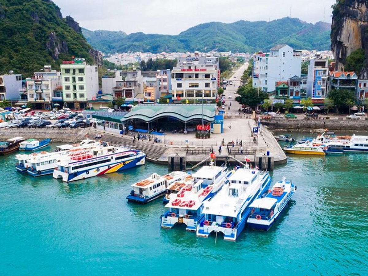 Ngày đầu du khách đi tàu từ cảng Cái Rồng khoảng hai giờ ra đảo.