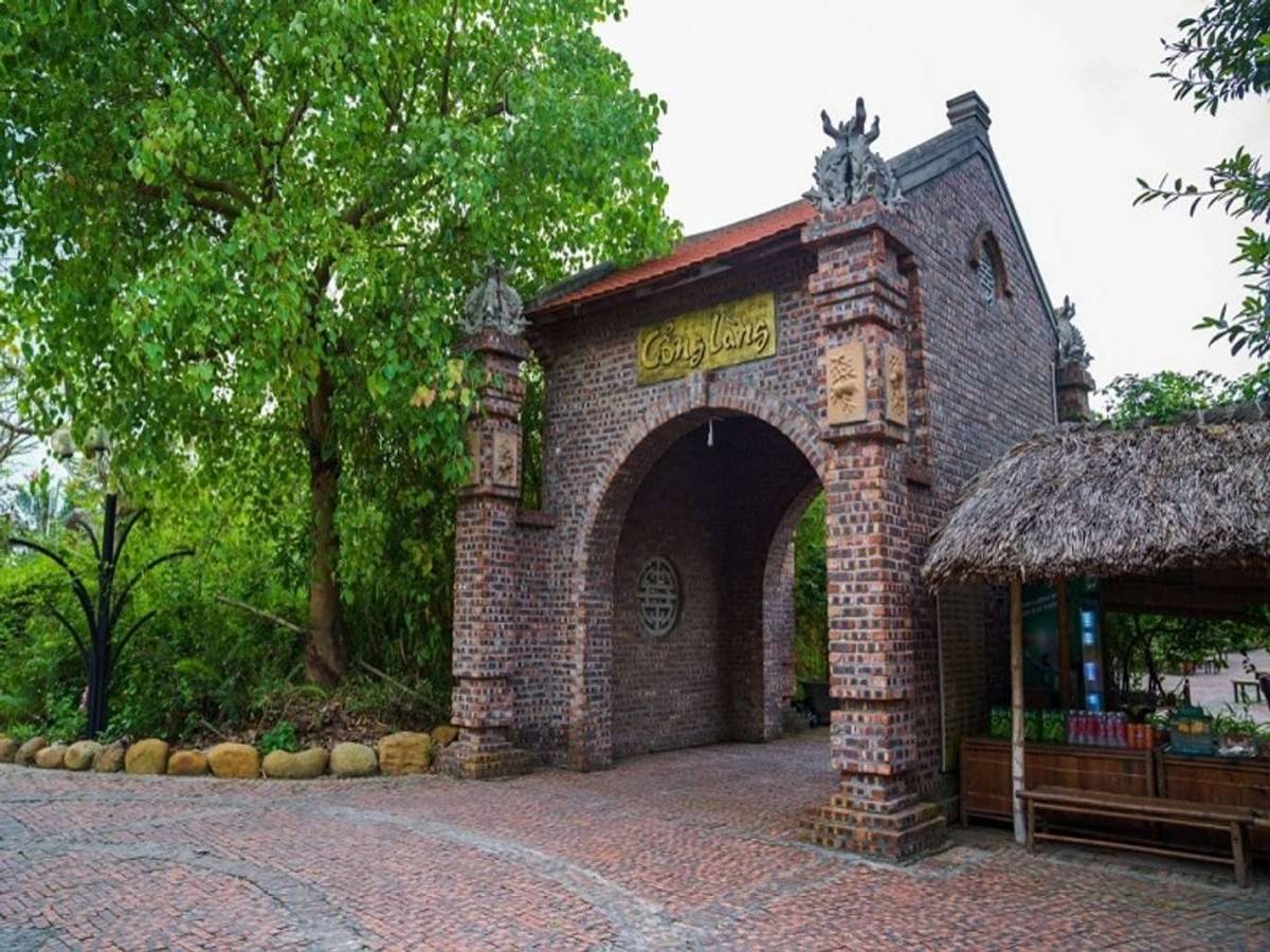 Quảng Ninh Gate dành riêng một không gian rộng lớn để tái hiện sinh động đời sống nông thôn Bắc Bộ.