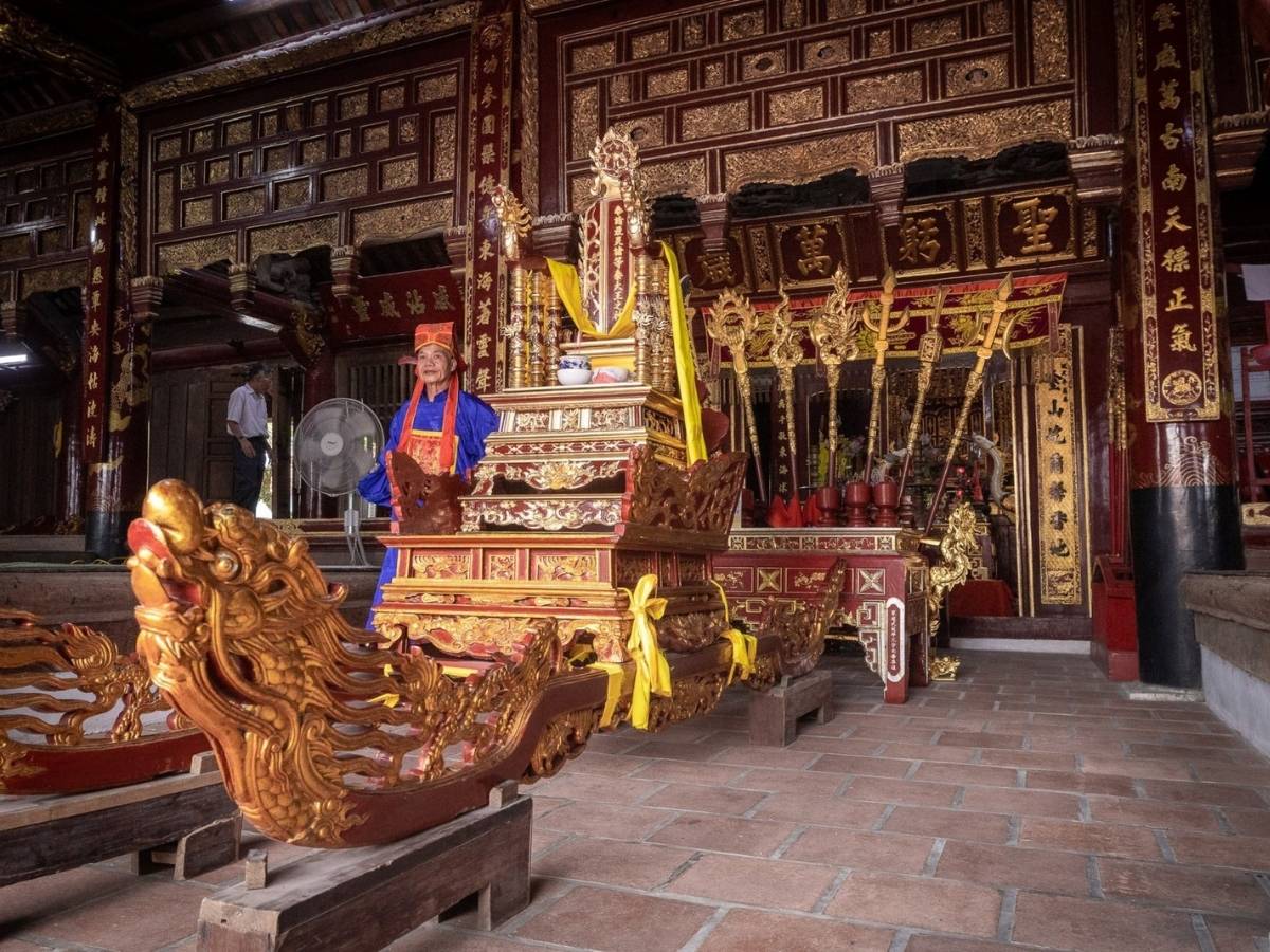 Đình Trà Cổ với kiến trúc gỗ truyền thống trên diện tích hơn 1.000 m²