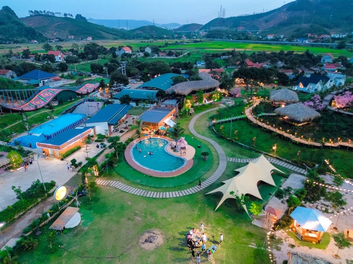 Hệ thống lưu trú tại Happy Land Quảng Ninh