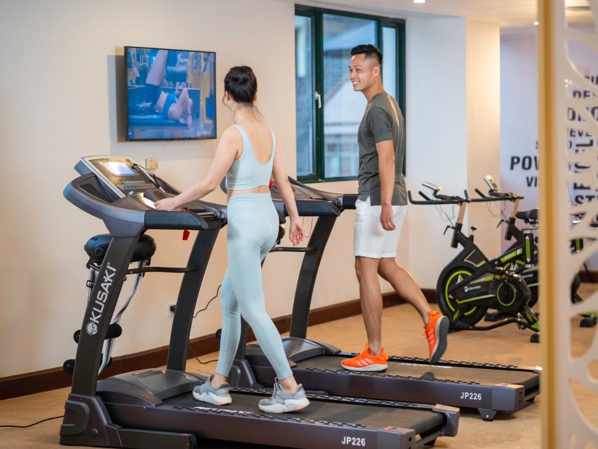 Phòng gym tại Halong Dream Hotel