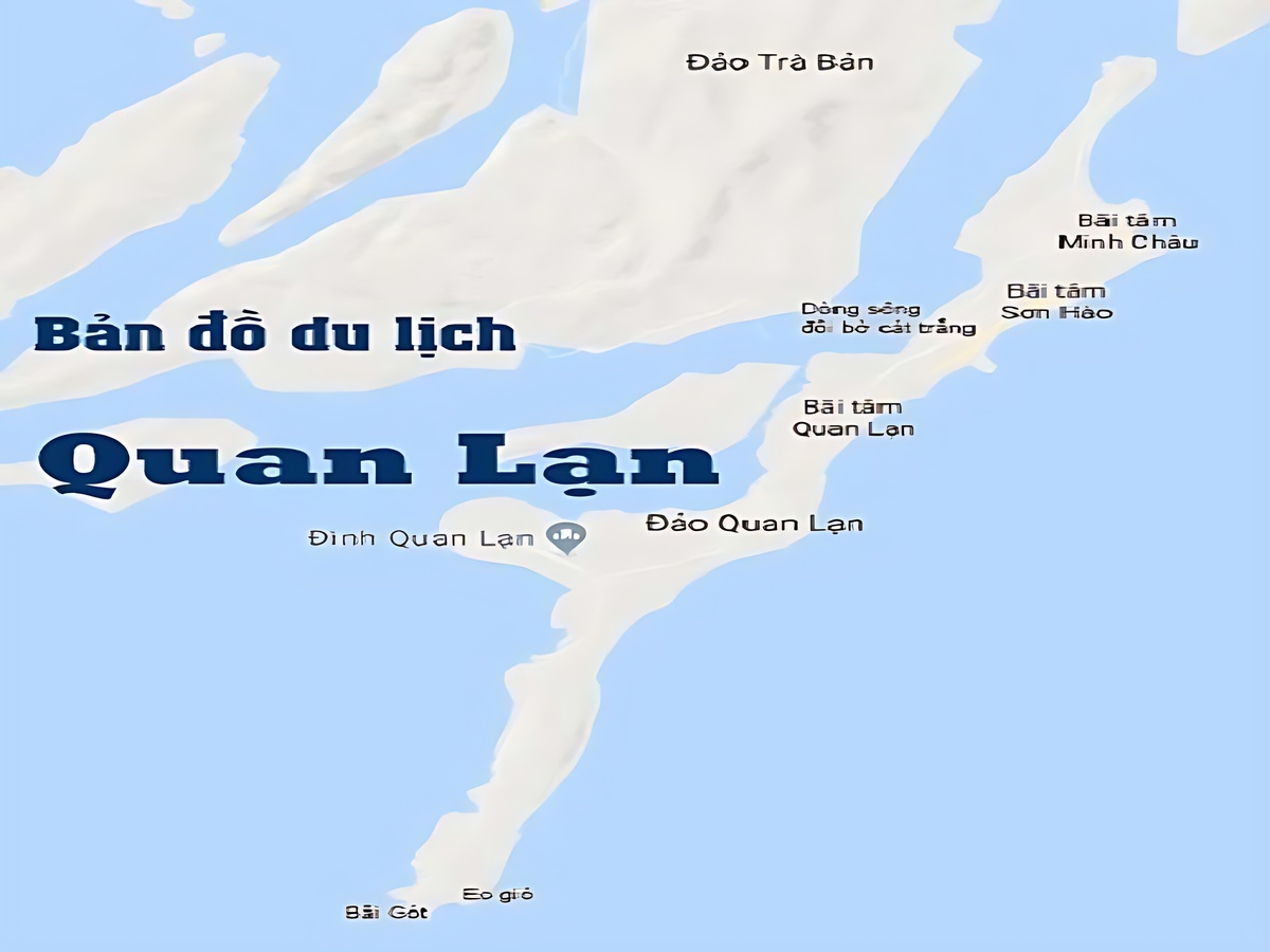 Bản đồ du lịch Quan Lạn hướng dẫn di chuyển và lập lịch trình