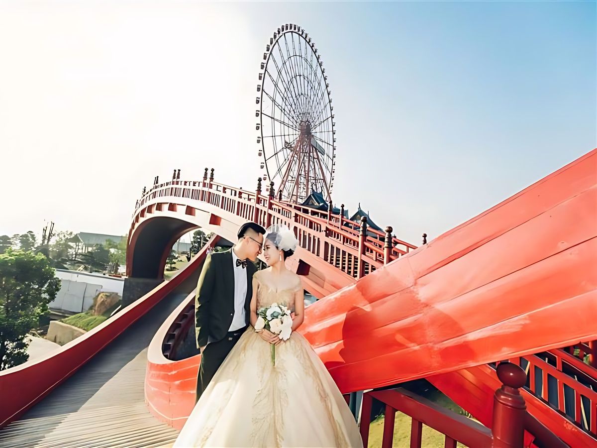 Ánh sáng buổi sáng dịu nhẹ tại Hạ Long phù hợp chụp ảnh cưới ngoại cảnh