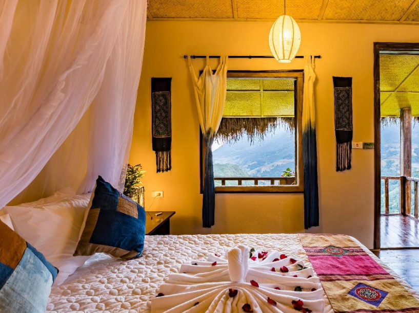 Anya's Home Sapa cung cấp phòng nghỉ với thiết kế ấm cúng