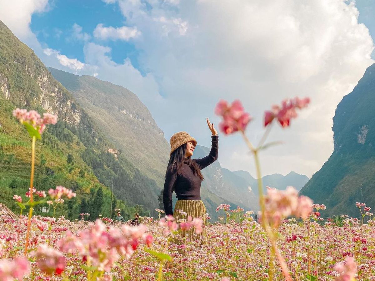 Chọn trang phục phù hợp để check-in mùa hoa tam giác mạch Sa Pa