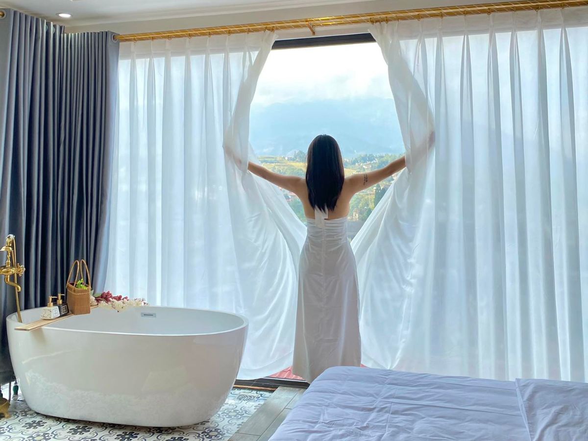 Hệ thống phòng nghỉ đa dạng tại Vườn Mây Homestay Sapa