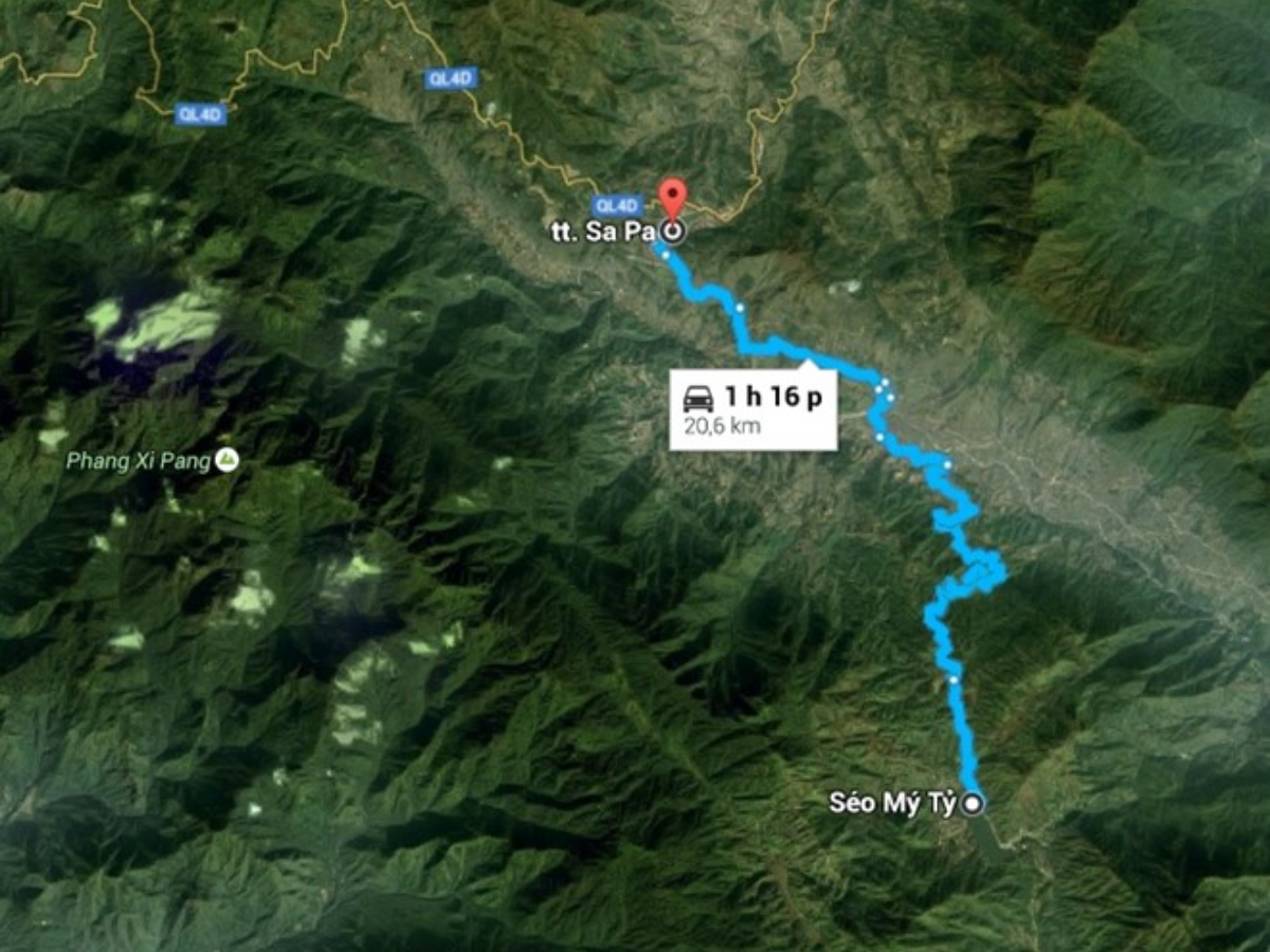 Hồ Séo Mí Tỷ nằm ở xã Tả Van, cách trung tâm Sa Pa khoảng 20km.