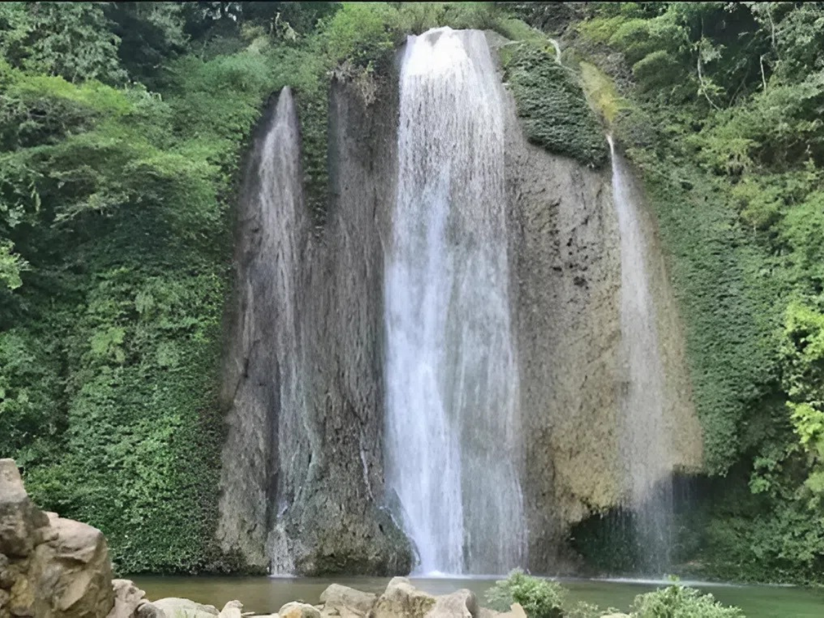 Vẻ đẹp Thác Tà Lâm mê hoặc du khách bởi dòng nước trắng xóa giữa núi rừng.