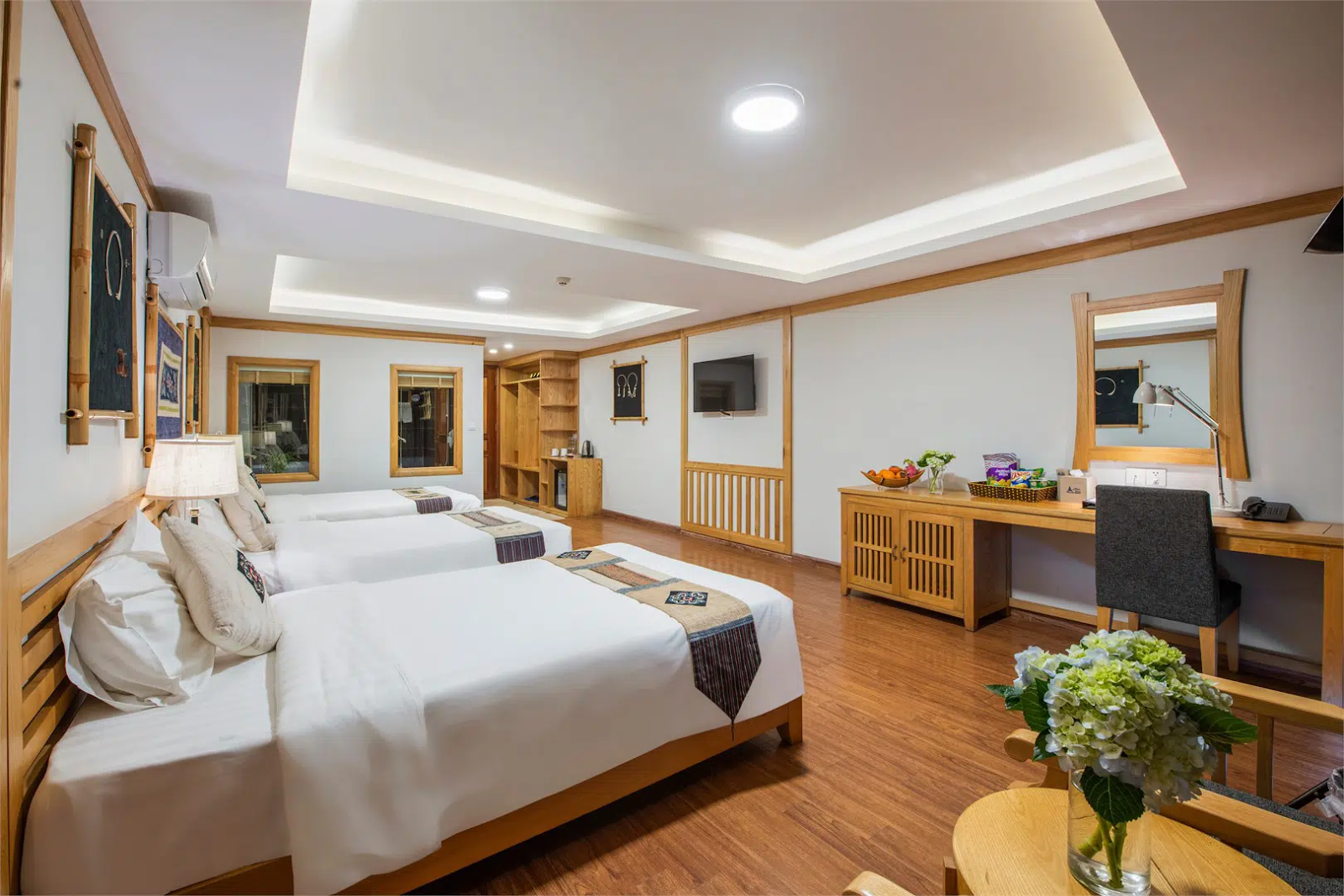 Phòng nghỉ ấm cúng tại Sapa Highland Resort & Spa