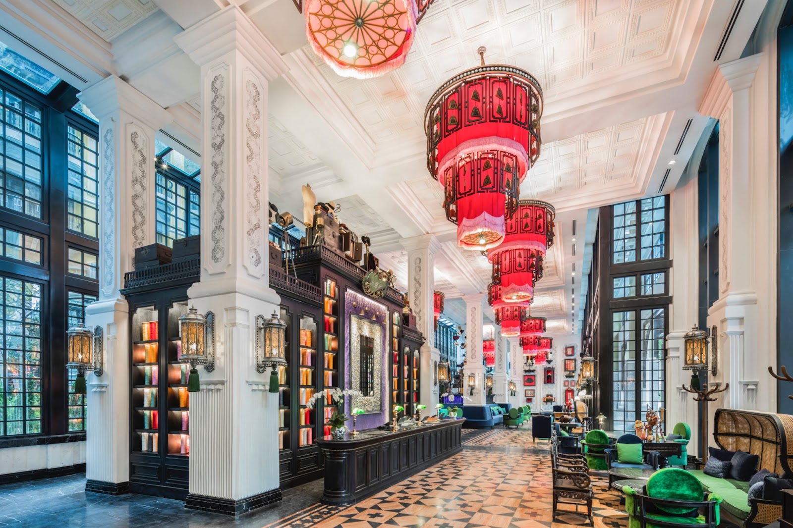 Không gian sảnh chờ tại Hotel de la Coupole - MGallery