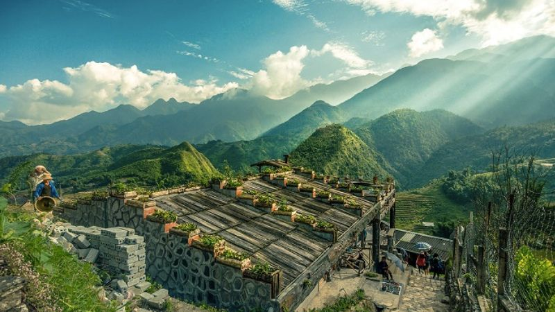 Khung cảnh thiên nhiện đẹp tựa tranh vẽ tại Bắc Hà