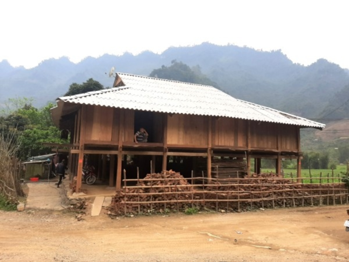 Nhà của người Tày được xây dạng nhà sàn bằng gỗ với mái lợp lá hoặc ngói âm dương.