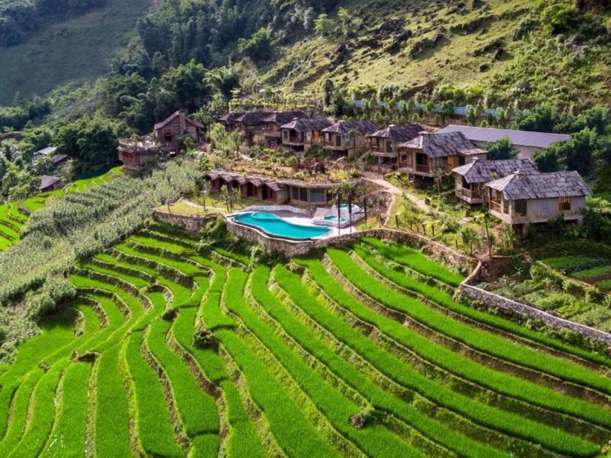 Laxsik Ecolodge mang đến trải nghiệm nhà sàn mộc mạc giữa thiên nhiên bản Lý Lao Chải.