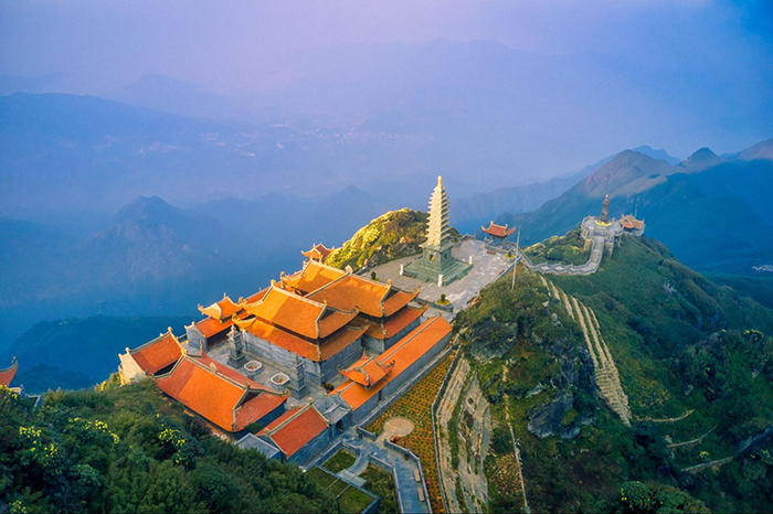 Kim Son Bao Thang Temple viewed from above