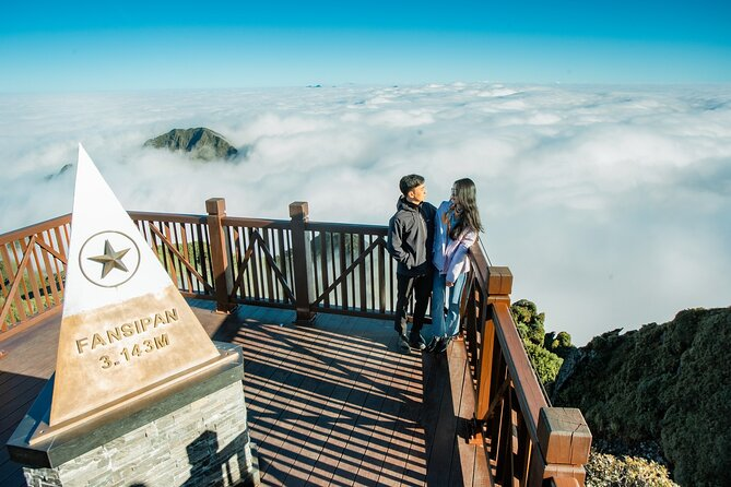 Tourists check in at the 3.143 m milestone
