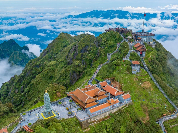 Spiritual complex on the summit of Fansipan