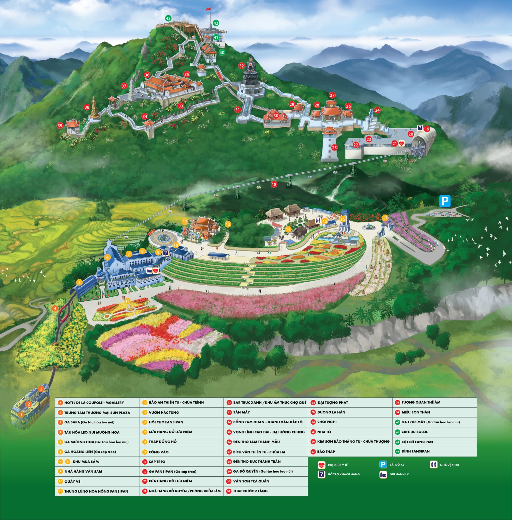 Sun World Fansipan Legend, quần thể du lịch biểu tượng gắn với hành trình chinh phục nóc nhà Đông Dương.