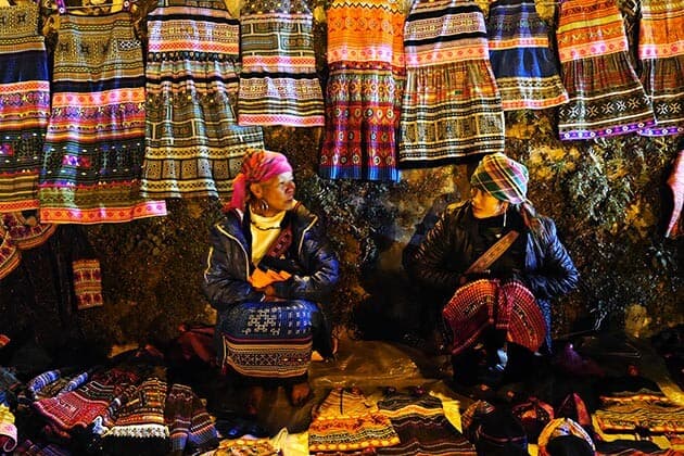 Một góc chợ đêm Sa Pa.