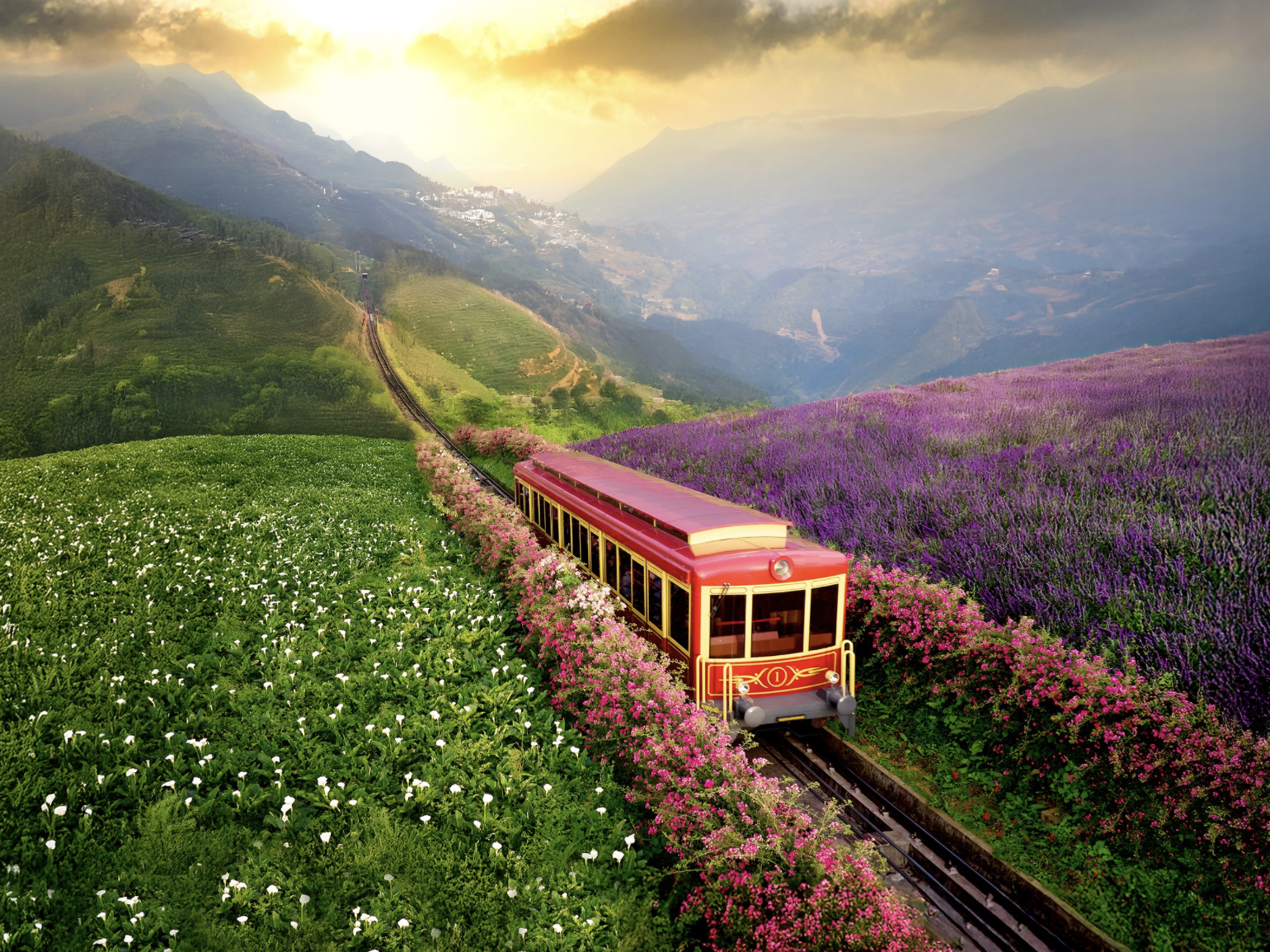 พื้นที่สถานีรถไฟได้รับการออกแบบโดย Bill Bensley สถาปนิกชื่อดังระดับโลก