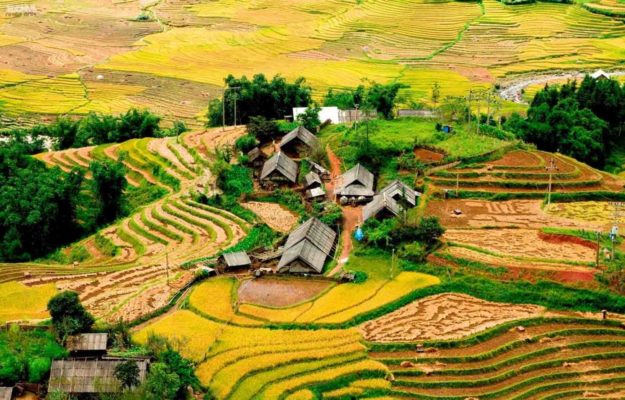 Bản Lao Chải mang dáng vẻ của một vùng đất yên bình.