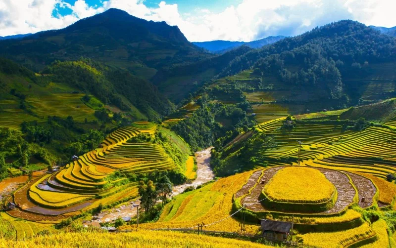 La Pán Tẩn là một trong những địa danh tiêu biểu khi nhắc đến ruộng bậc thang vùng cao Tây Bắc. (Nguồn: Sưu tầm)