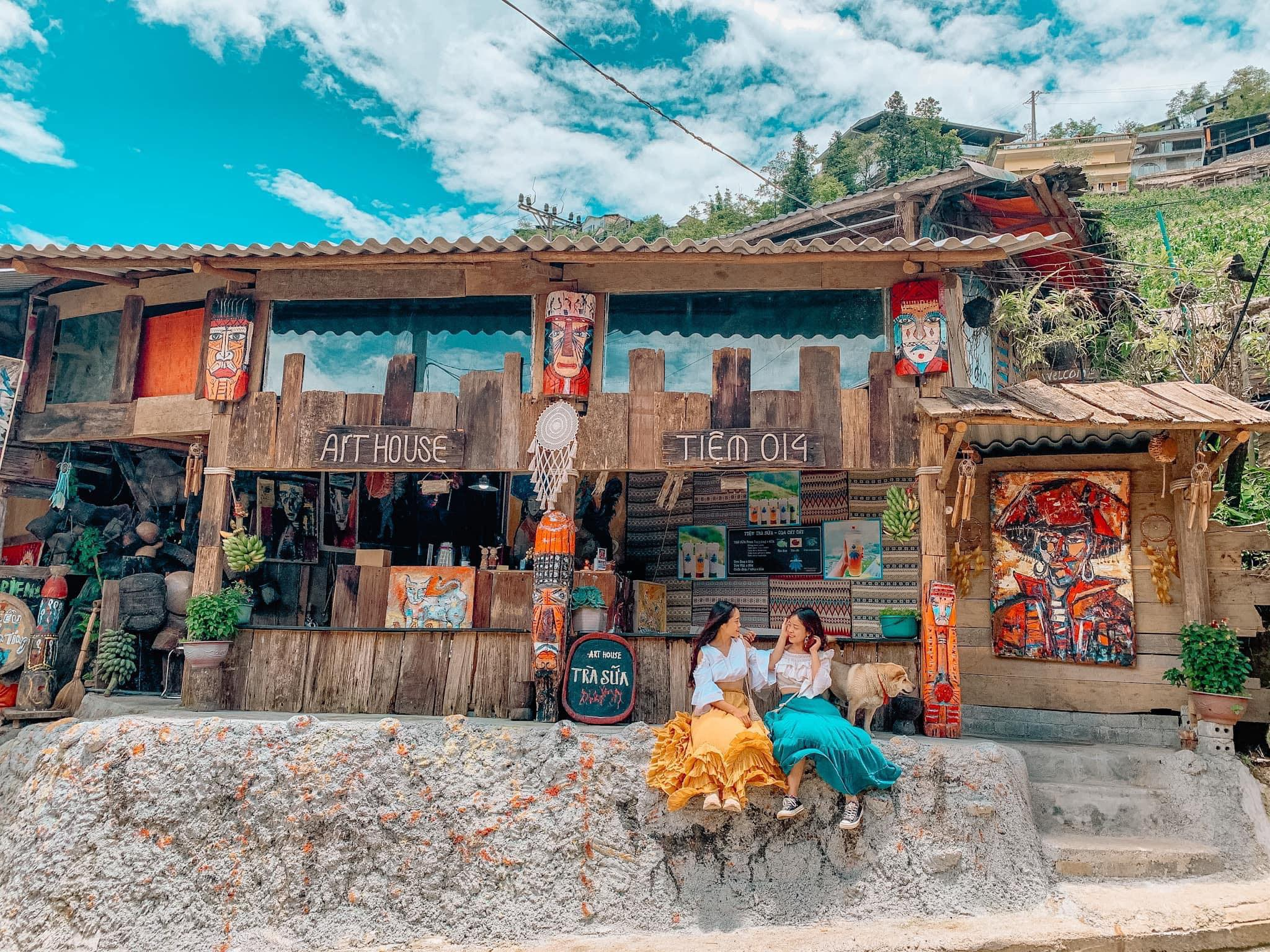 Không gian đậm chất thổ cẩm tại Art House là điểm dừng chân quen thuộc của nhiều tín đồ yêu thích chụp ảnh.