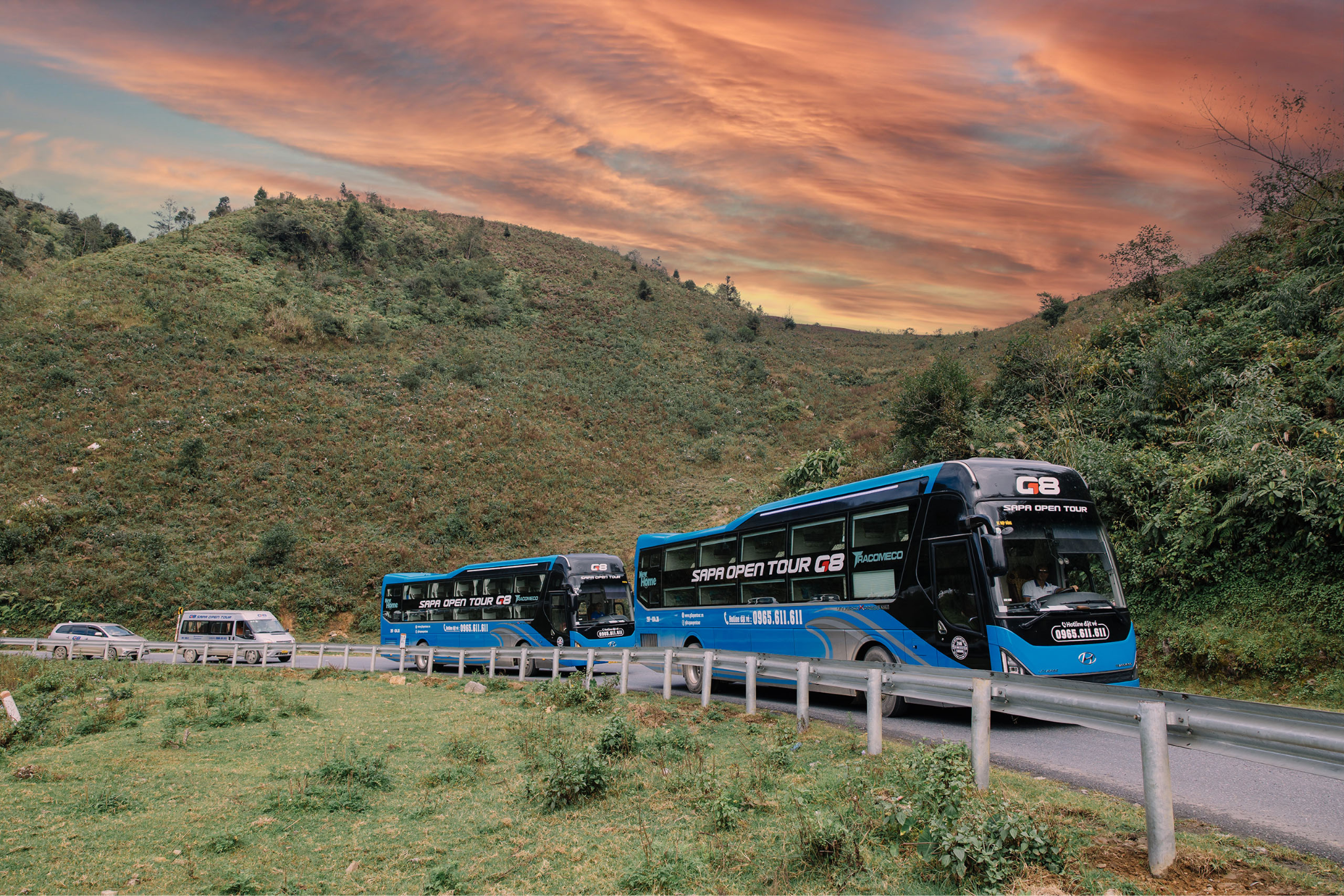 Luxury sleeper buses are a popular choice for many Indian tourists traveling from Hanoi to Sapa.