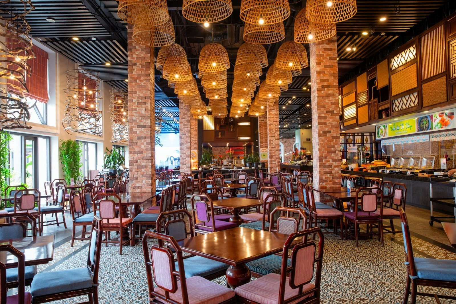 Không gian nhà hàng buffet Vân Sam