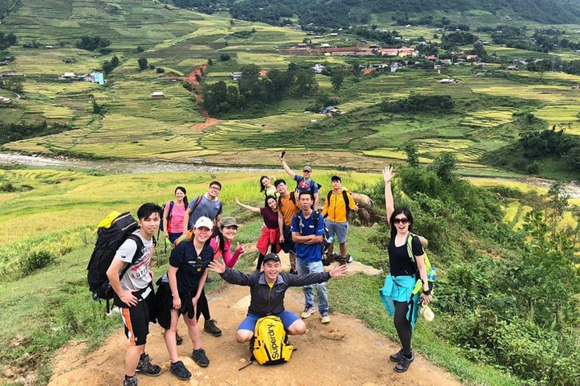 The picturesque scenery in Muong Hoa Valley