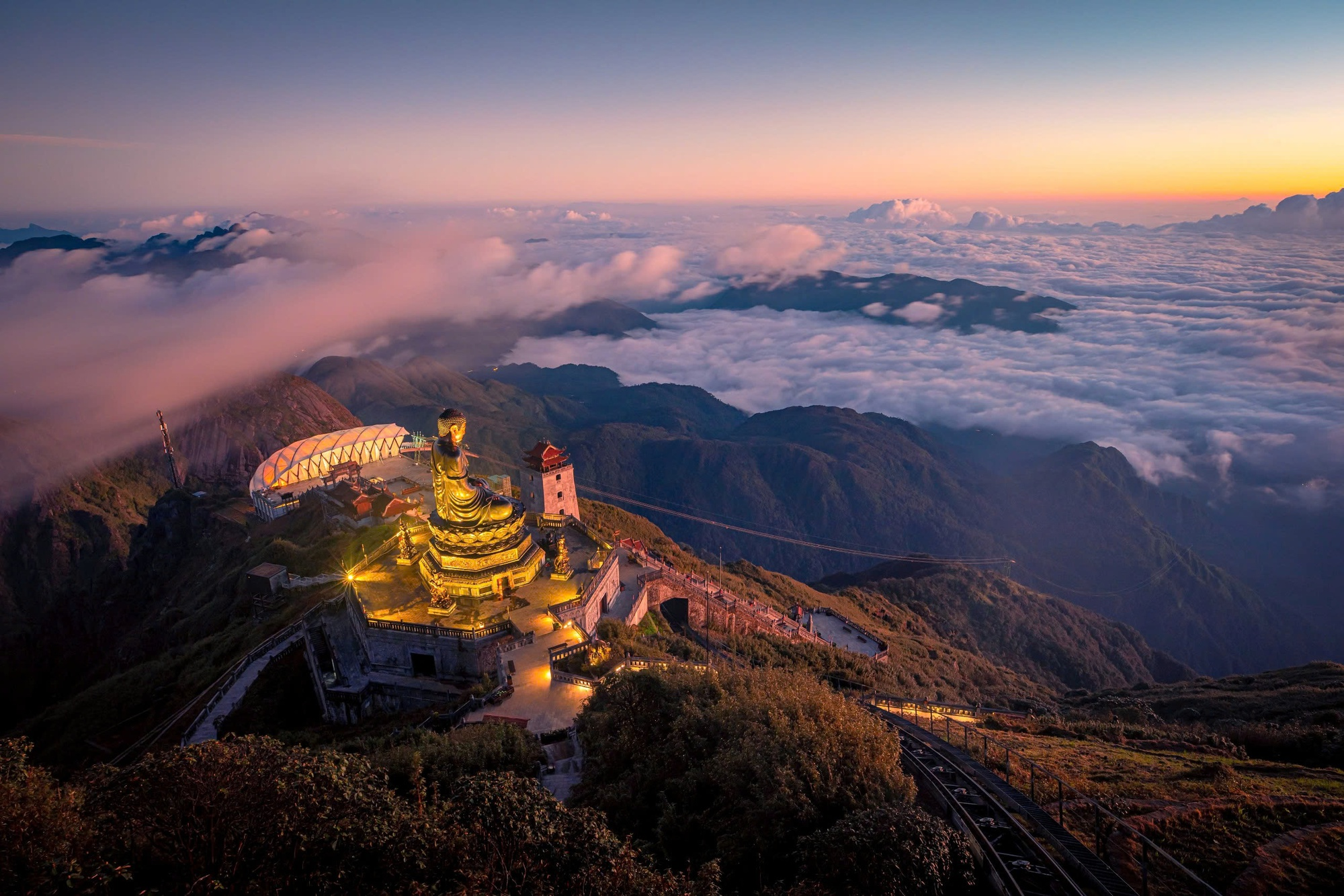 The magnificent spiritual complex at Fansipan
