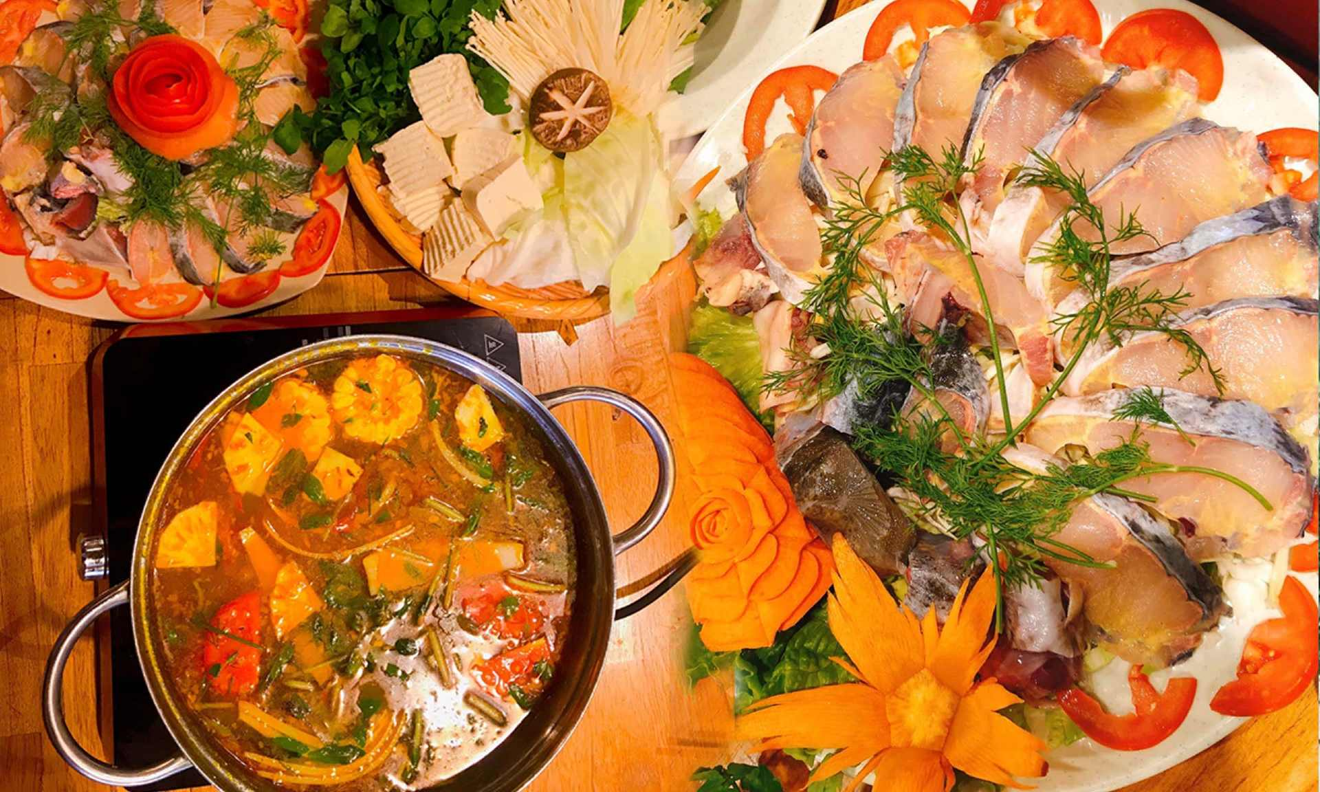 Lẩu cá tầm Sa Pa chinh phục thực khách bởi nước dùng ngọt thanh và thịt cá tươi săn chắc