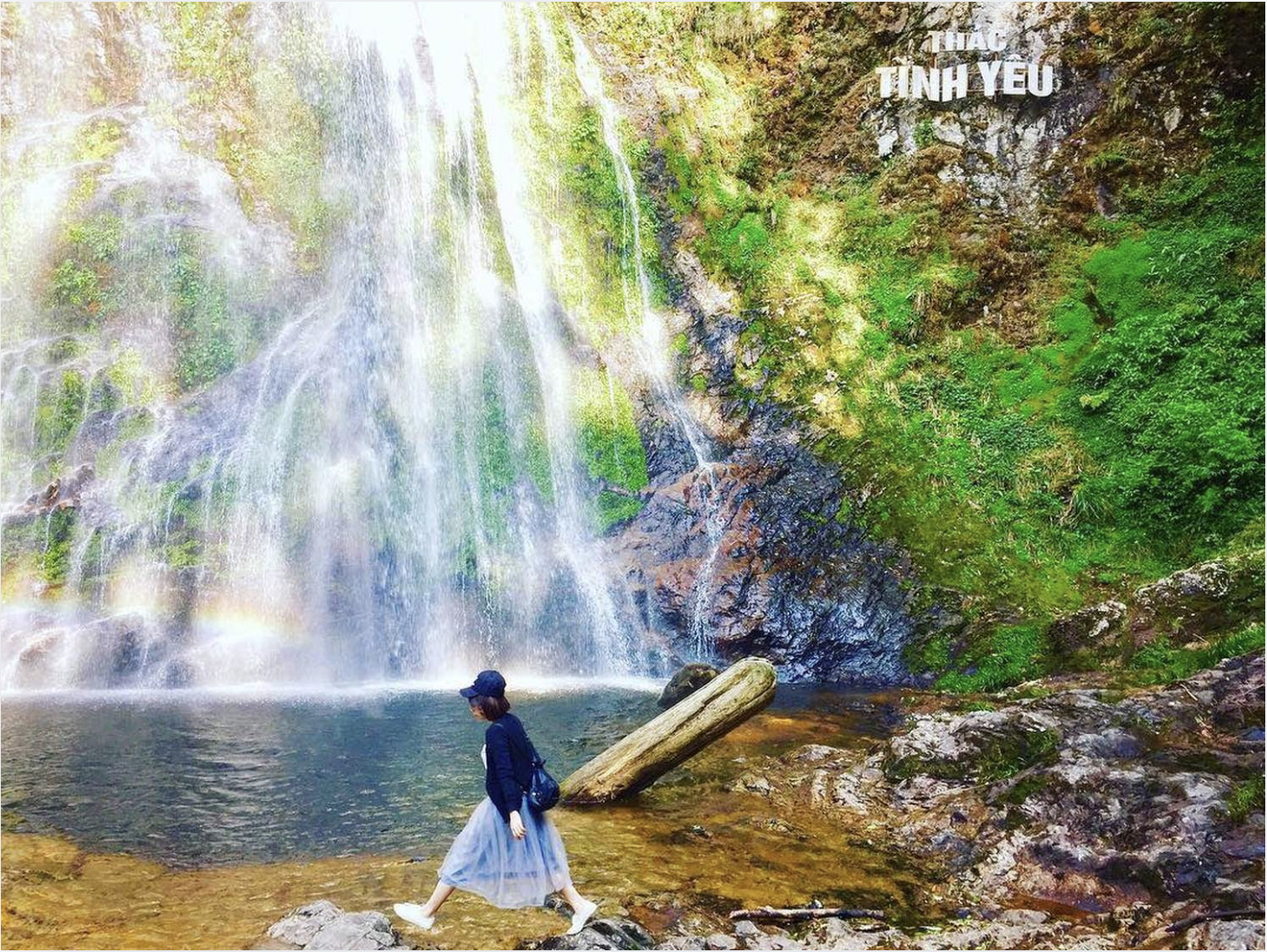 Thác Tình Yêu điểm đến thiên nhiên thơ mộng mang lại trải nghiệm thư giãn và gần gũi giữa rừng xanh. (Nguồn: Sưu tầm)