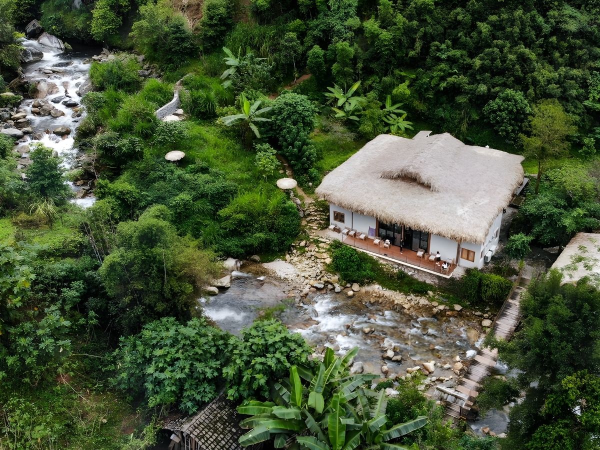 Sa Pa Riverside Ecolodge là mô hình lưu trú sinh thái nằm trong khu vực thung lũng Sa Pa. (Nguồn sưu tầm)
