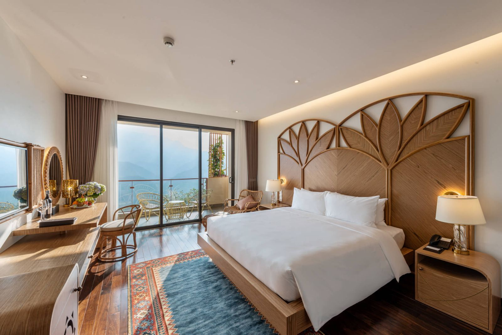Cozy bedroom at KK Sa Pa Hotel