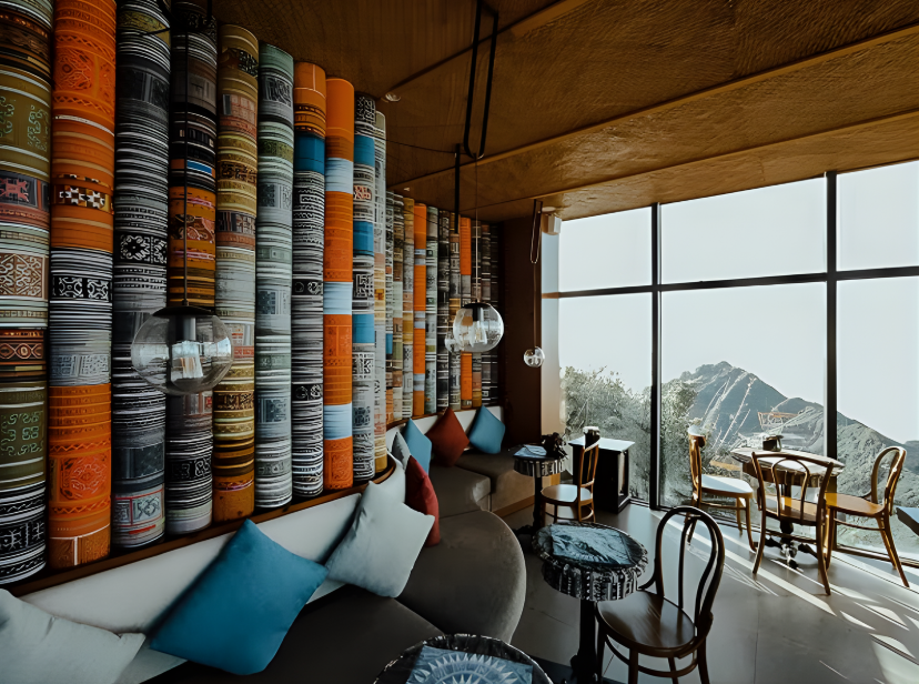 Quán cà phê sang trọng, phù hợp để check-in, nghỉ ngơi giữa núi rừng Tây Bắc